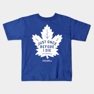 Maple Leafs "Just Once" Dark Kids T-Shirt